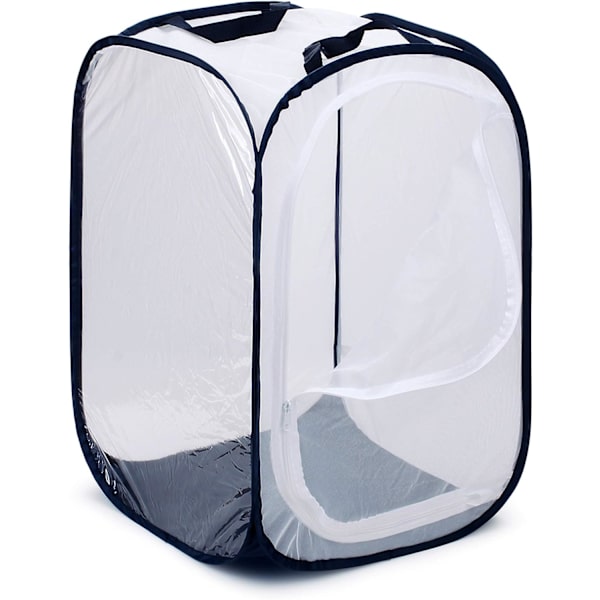 24" Stor Monark Butterfly Habitat, gigantisk mesh insektsnätbur Terrarium Pop-up 15,7 x 15,7 x 24 tum