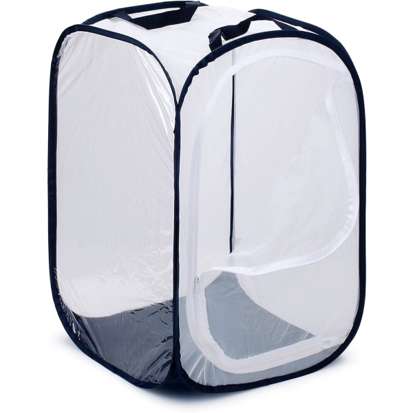 24\" Stort Monark Sommerfugl Habitat, Gigantisk Sammenleggbart Insektnett Bur Terrarium Pop-up 40 x 40 x 61 cm