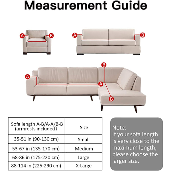 Stretch- cover Printed sofföverdrag Loveseat-överdrag för 2-kuddar soffsoffor Elastiskt universal möbelskydd med 1 örngott (Medium, Grå