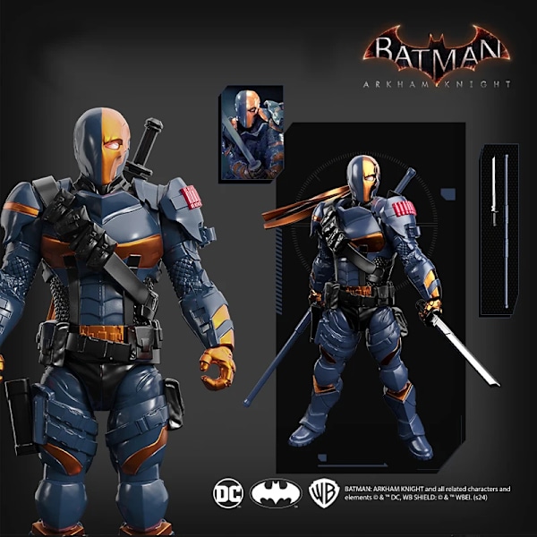 1PCS Batman Arkham Knight monterad modell Blind Box 10cm Actionfigurer Samling Hobby Modell Ornament Pojkar Leksaker Gåvor