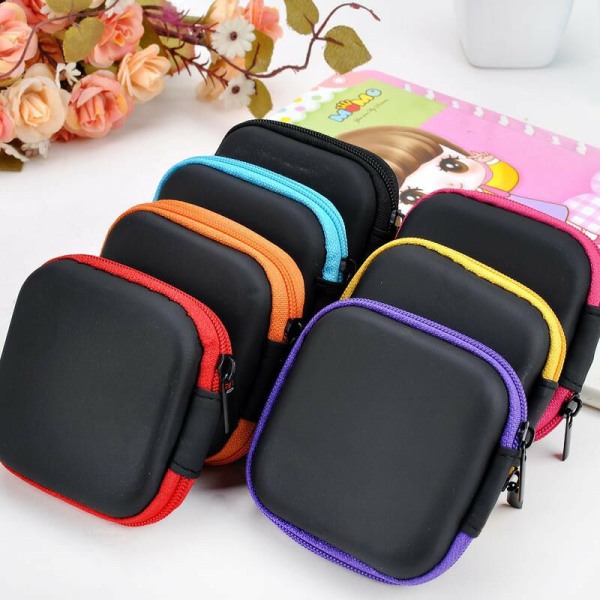 7 Styk In-Ear Hovedtelefon Etui Mini Opbevaringspose Taske