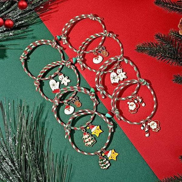 Julemandsarmbånd Vedhæng Dame Jule Reb Armbånd Børnegave