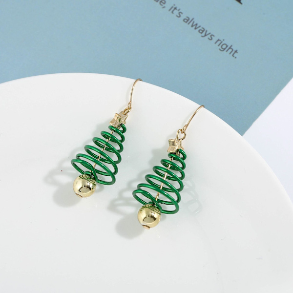 Juletre Spiral Øredobber Feminine Julepynt