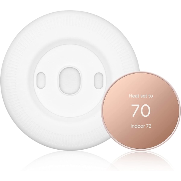 Cover kompatibel med termostat, silikon-fingeravtrycksresistent Trimsats för fästemontering för Nest-termostat, kompletterande design Enkel inst.