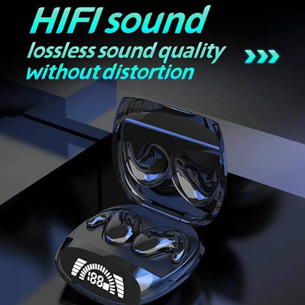 Sömn Osynliga Öronproppar Små Mini-Hörlurar Dold Brusreducering TWS Trådlösa Headset Sport Stereo Bluetooth 5.3 Hörlurar colour