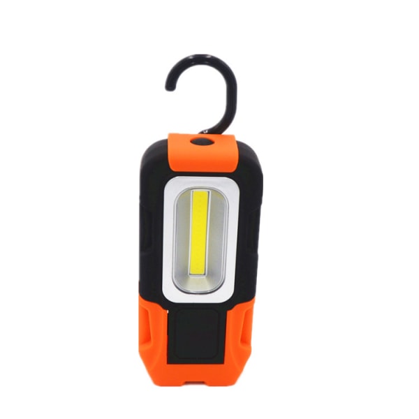 Bärbar LED-arbetslampa, hängkrok och magnetisk ficklampa, batteridriven fickarbetslampa 2-pack