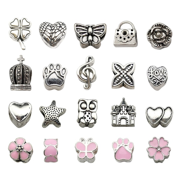 63 stycken rosa presentask set 7 färger barn DIY handgjorda kristallarmband smycken presentarmband för kvinnor