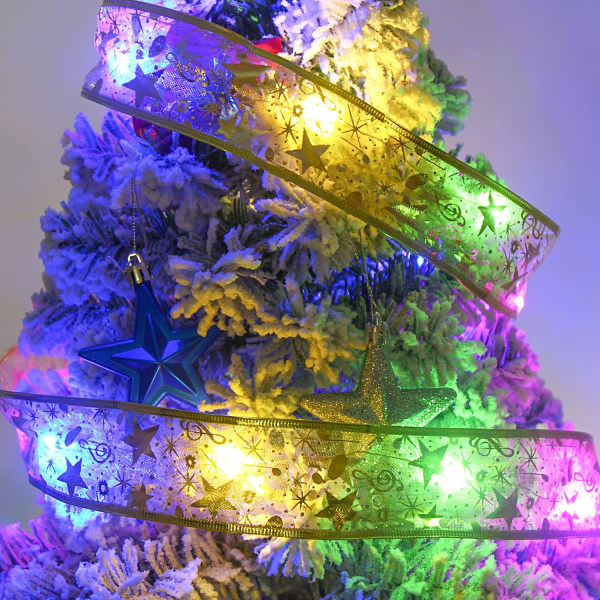 Christmas Fairy LED-lampor, 16,4 fot julband Fairy Lights Julgransdekoration Julklapp för utomhusbröllop Trädgårdssemesterfesttillbehör