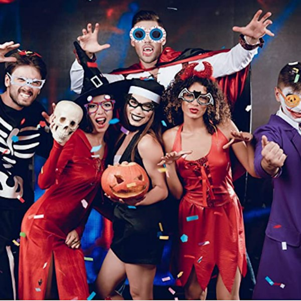 10 Halloween-glasögon Nyhet Halloween-fest Kärlek rolig Halloween