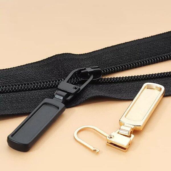10X Zipper Fixer Reparation Pull Tab Kit Väskor Ersättningsgjuten Slider Fix Puller， Vit