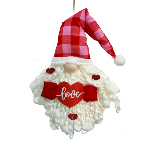 Alla hjärtans dekorativa föremål kärlek tomtar gnome dockor hängen presenter valentine hängen