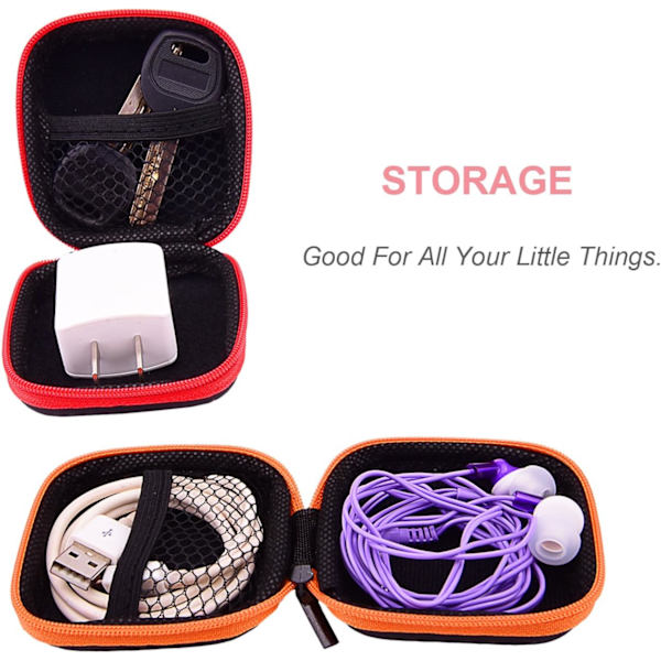 7 Styk In-Ear Hovedtelefon Etui Mini Opbevaringspose Taske