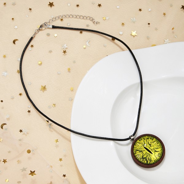 4 stk. Vind Voks Line Devil's Eye Genser Kjede Retro Punk Time Gem
