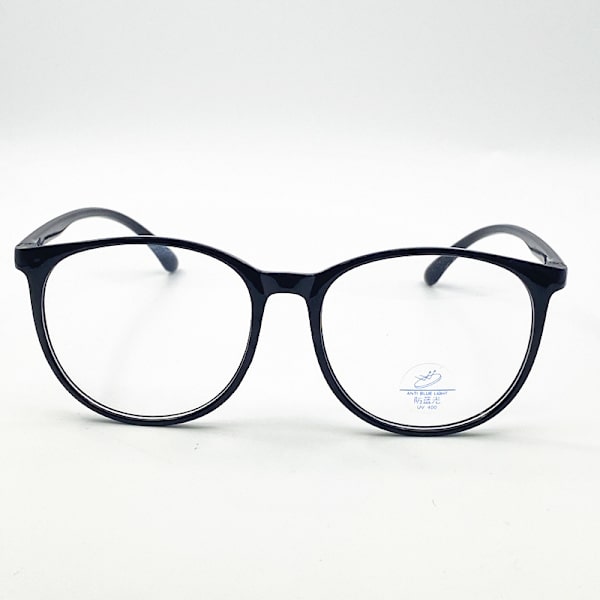 Transparent Computer Briller Stel Kvinder Mænd Anti Blåt Lys Runde Briller Blokerende Briller Optisk Brille Grey