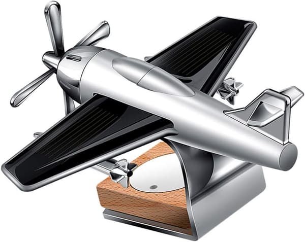 Bil Luftfräschare Ornament Solenergi Roterande Helikopter Aromaterapi Dekor