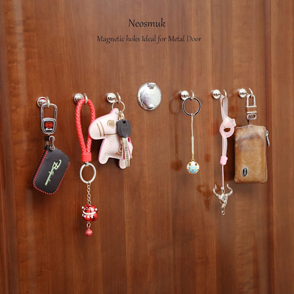 Söt krok multifunktionell dörr Bakförvaring Sticky Hook Wall S