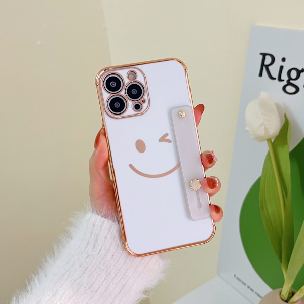 iPhone 13 Pro Max case med fingergreppshållare, elektropaltad Hap