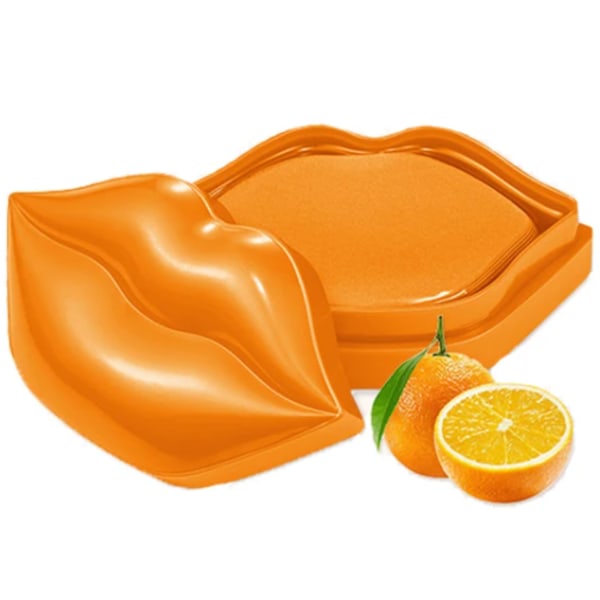 Fuktgivande hud Läppvårdsmask Tona läpplinjer Förbättra torrreparation Sprickor Läpplappar Närande Ljus upp färger Läppmasker orange