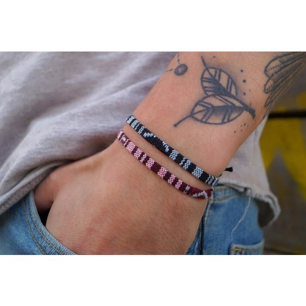 Surfer Strandarmbåndsett Menn & Kvinner - Flettet Boho Sommerarmbånd - Håndlagde Festivalsmykker - 100% Vanntett & Justerbart - Vennskapsgave - E