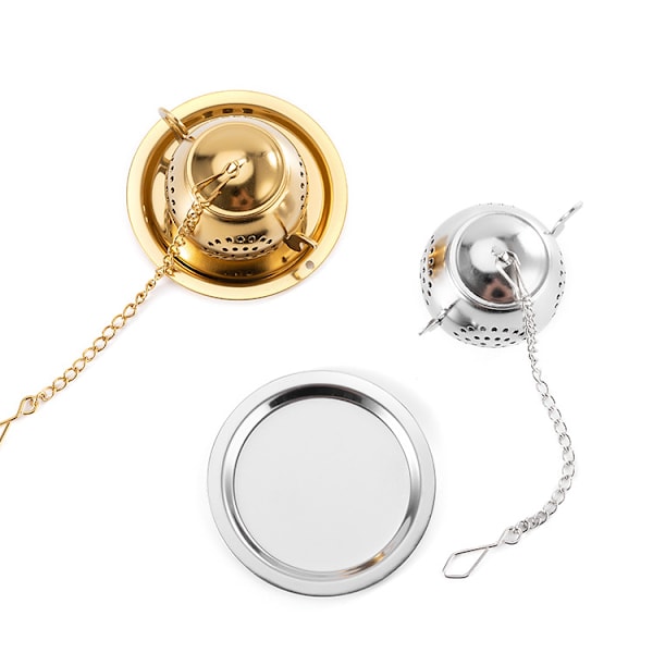 Tea Infuser Tekanna - Rostfritt stål Infuser (silver)