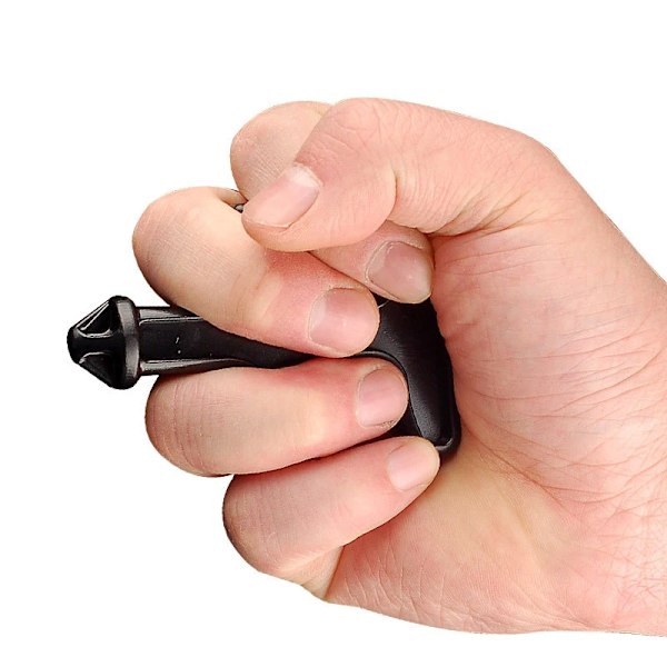 4 Pcs Utomhus Självförsvar Nylon Plast Stål Försvar Duron Borr Stinger Ring Utrustning Självförsvar Sting Ring Verktyg