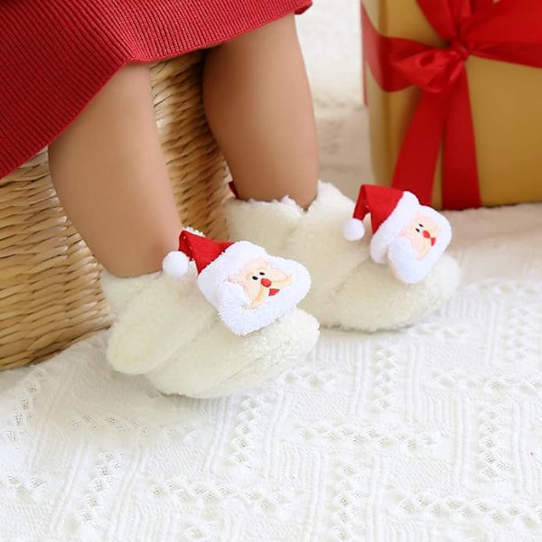 Baby tofflor tjejer pojkar tossor varma baby skor nyfödd spjälsäng skor baby prewalkers (6-12 månader)