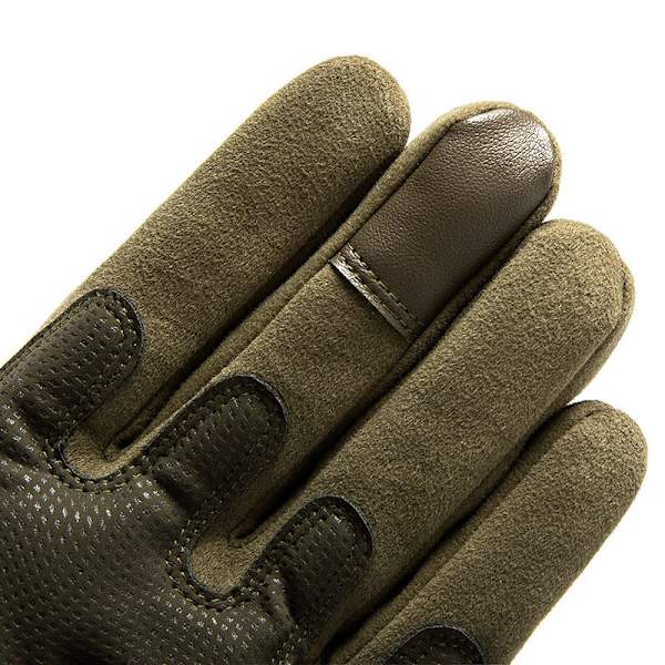 Taktiske handsker til mænd, blød beskyttelsespude, lange fingre, touch screen, kamp, udendørs, militær fan, ridehandsker, skridsikker, herrestørrelse M 30*17*6cm