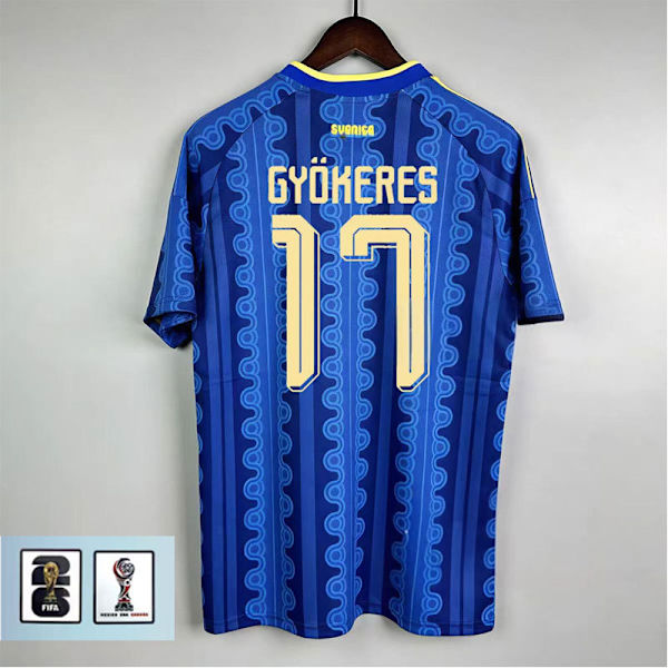 VM 2026 – Sveriges landslags bortatröja nr 17, Gyökeres – Fan-tröja (L)