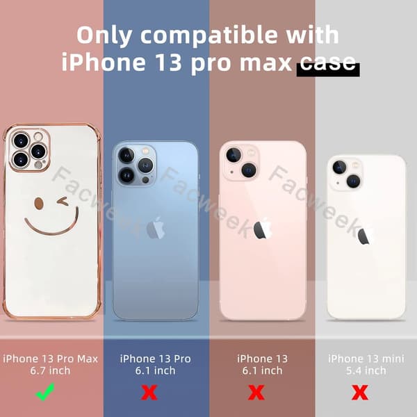 iPhone 13 Pro Max Deksel, [Militær Grad Fallbeskyttelse] [Anti-Sc