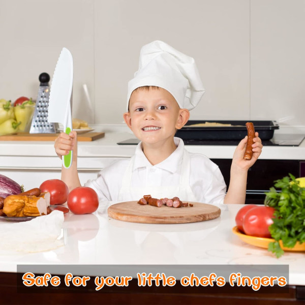 Barn bakning kök kökskniv köksset barnkök köksredskap barn leksa 7 delar set 4