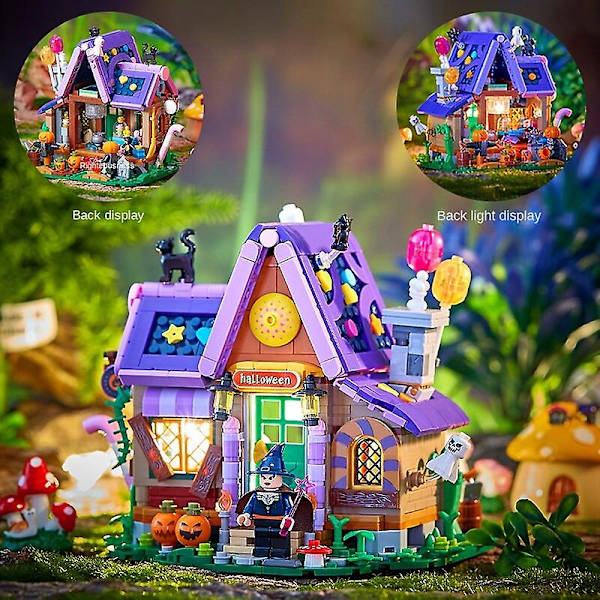 Julklapp mini leksak partikel byggstenar mini sweet house pussel byggstenar barn present