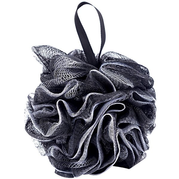 Herrsvart och vit badblomma bambu kol gradient badboll Gradvis stadig gnidningsboll 60 g (2 stycken)