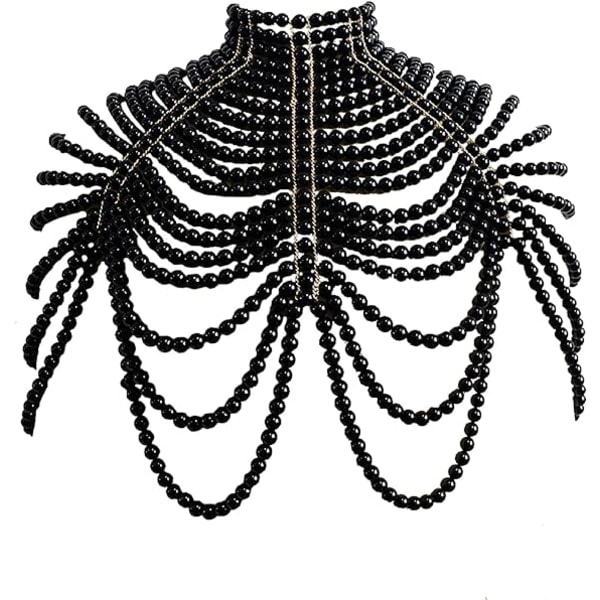 Pearl Body Chain BH - Fashion Shoulder Halsband BH C