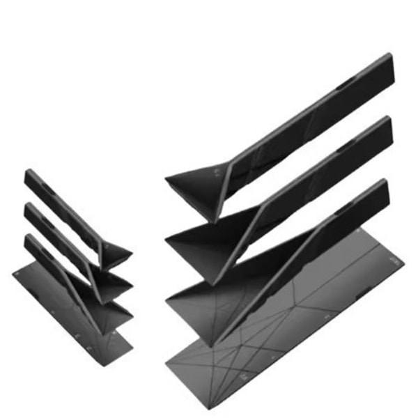 Polygons Flat 3-i-1-mätskedar - 2 skedar black