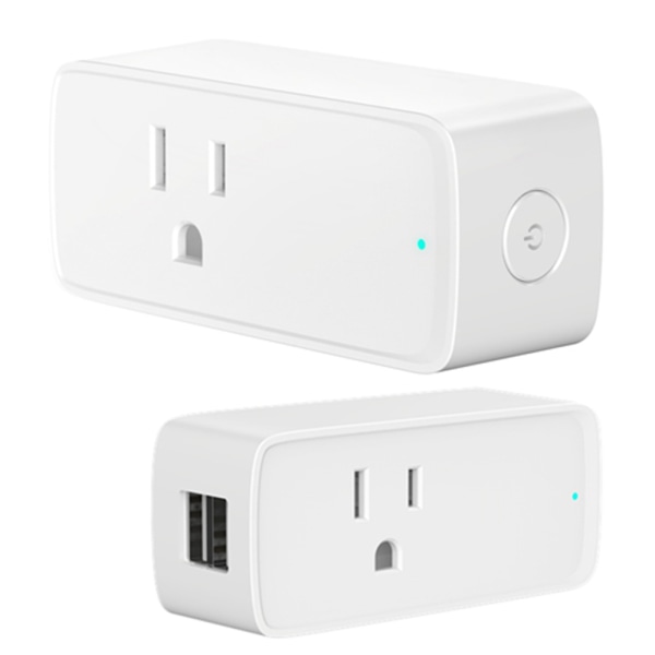 Smart Home Mini Smart US Standard USB Socket WiFi Pluggkontakt (1 stk)