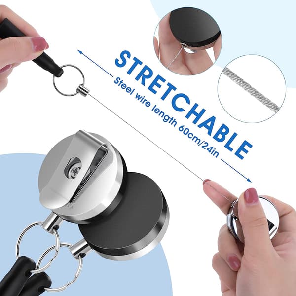 2-pack Heavy Duty indragbar pennhållare, perfekt grepp för Ma