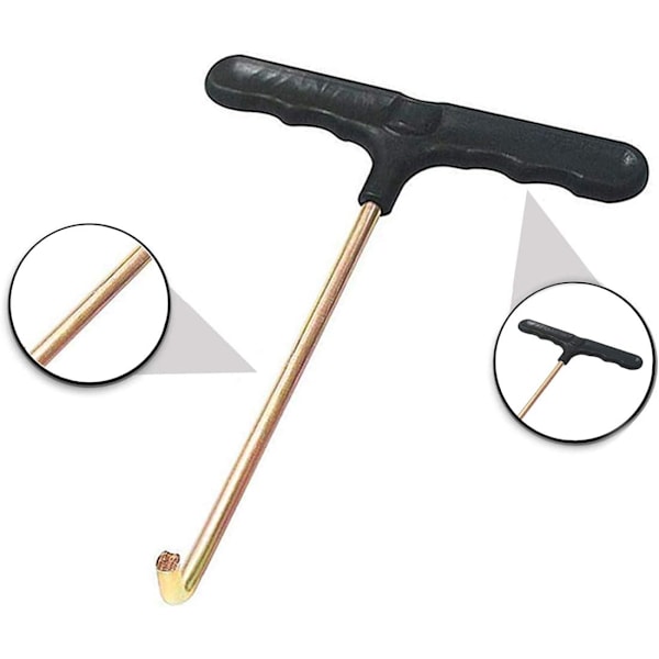 Trampoline Fjäder Pull Tools Tält Metall T-krok Handverktyg