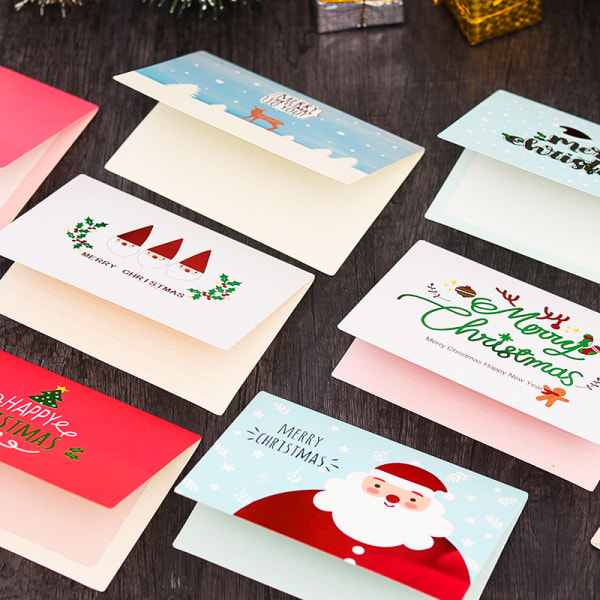 9 nya julkort Christmas business bronzing gratulationskort