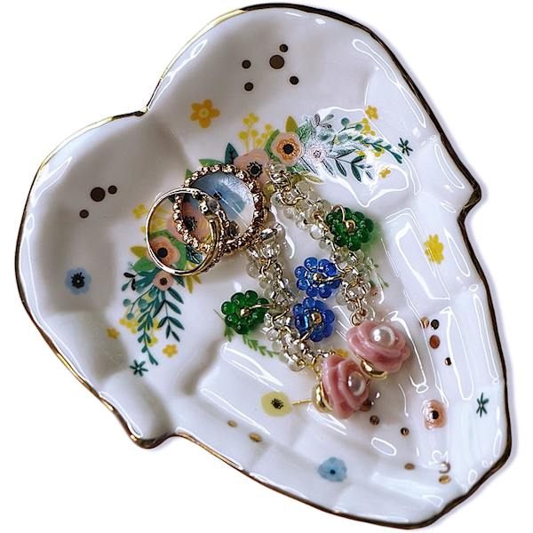 Smykkeskål, Unik Palm Ring Skål - Gaver til Mor på Mors Dag Fødselsdag Jul Thanksgiving fra Datter, Bryllups Trinket Skål Smykkebakke,