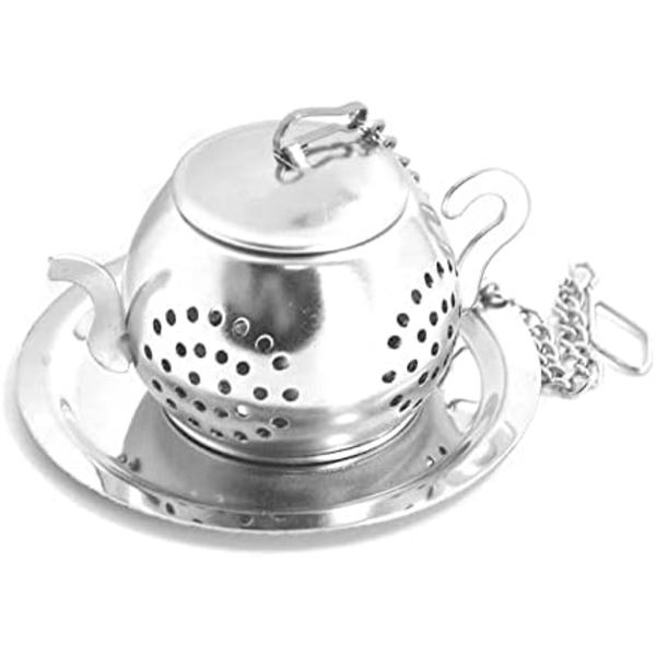 Te-infusionskande - Rustfrit stål infusionsenhed (Sølv)
