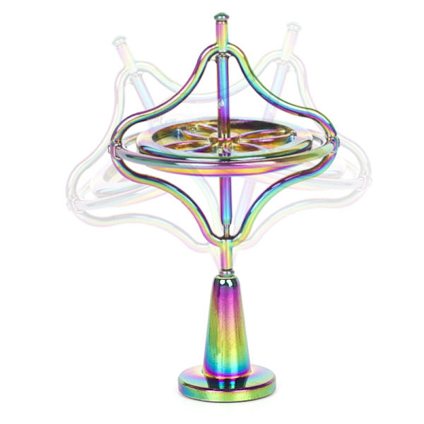 Metall Mekaniskt Gyroskop Fingertop Decompression Gyroscope Creative Balanced Gyroscope, Guld