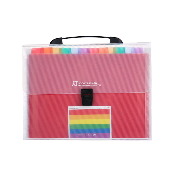 Dragspel Mapp Portable Document Organizer Keeper Pappersarkiveringsmapp