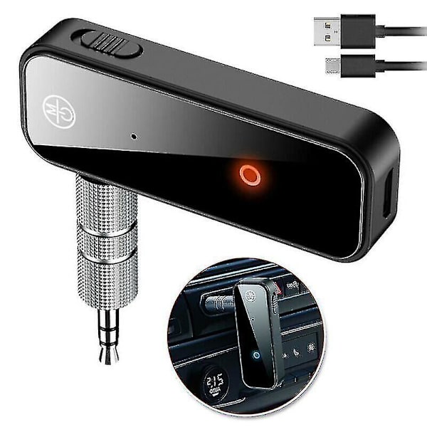 Bluetooth sändare USB trådlös bluetooth5.0 sändare mottagare 2-i-1 ljudadapter mobiltelefon