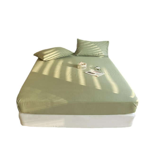 Japansk-stil Rent Bomulls Sengsett Vasket Bomull Ensfarget Si