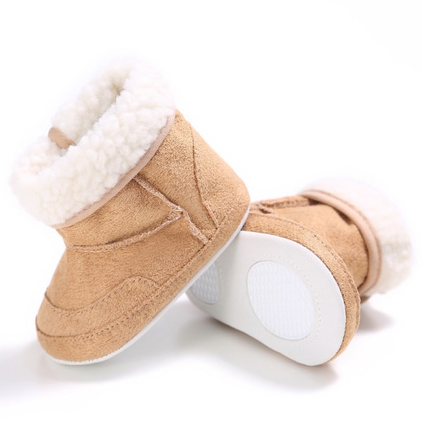 Prewalker-stövlar för toddler Premium varma vinterstövlar med halkfri sula för baby (12-18 månader)