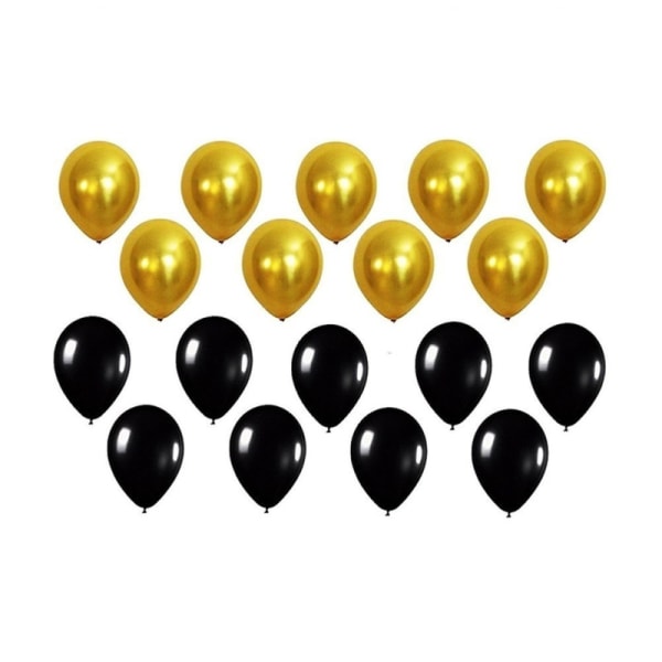 Sort Tillykke med Fødselsdagen Banner med Sort Guld Papir Flag Guirlande Papir Swirl Streamers Pomponer til Fødselsdagsfest Dekorationer