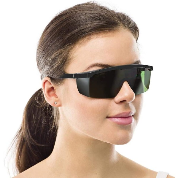 Glasögonskydd Skyddsglasögon, Uv-laserskydd Skönhetsutrustning Glasögon för läkare, sjuksköterskor och lasertekniker (svart)