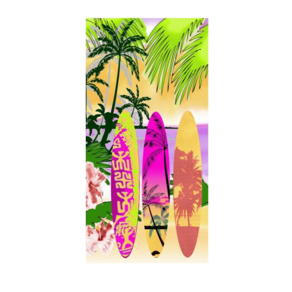 Skateboard & Kokosnøtt Håndklær - Badehåndklær Håndklær Badehåndklær Badehåndklær 75x150 cm Hjem, Utendørs & Reise