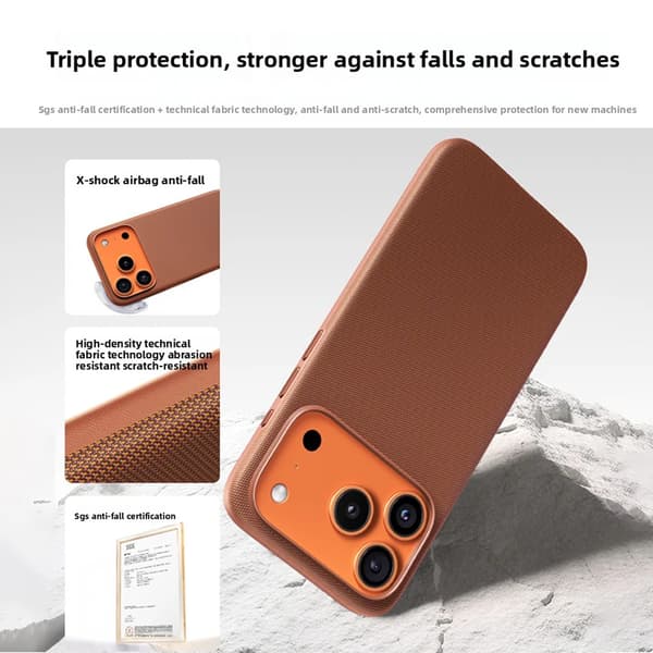 Høykvalitets Tech Woven-deksel for iPhone 18-serien for MagSafe magnetisk TechWoven beskyttelsesdeksel （iphone 18 pro）