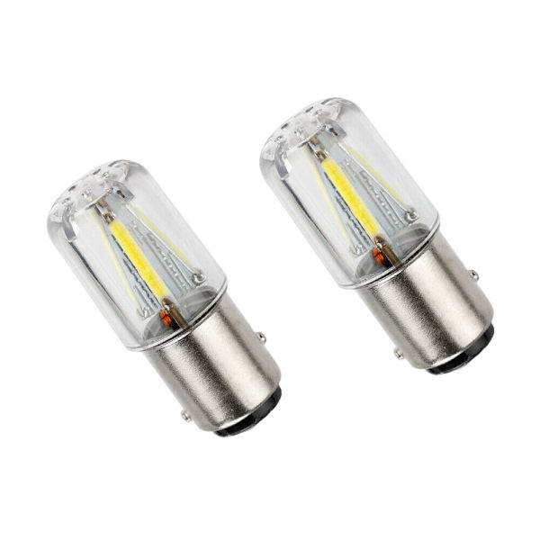 2x 1156 BA15S P21W COB LED inre glödlampor Bakre reservbromslampa，Vit